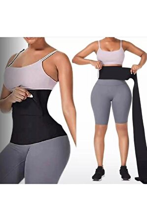 Tummy Wrap Waist Trainer Inceltici Zayıflatıcı Kum Saati 4m Sarma Bel Korsesi