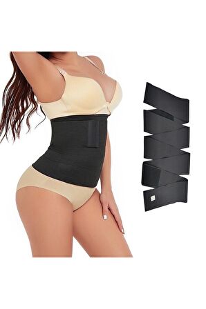 Tummy Wrap Waist Trainer Inceltici Zayıflatıcı Kum Saati 4m Sarma Bel Korsesi