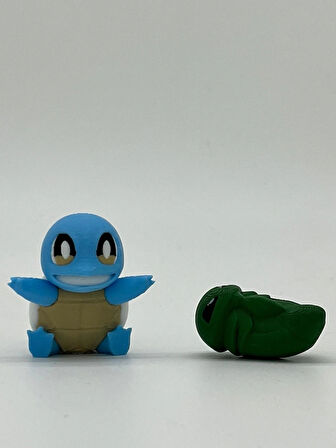 Pokemon Oyuncak, Squirtle 5cm ( hediyeli ) Boyasız Renkli Baskı