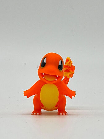 Pokemon Oyuncak, Charmander 5cm ( hediyeli ) Boyasız Renkli Baskı