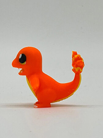 Pokemon Oyuncak, Charmander 5cm ( hediyeli ) Boyasız Renkli Baskı