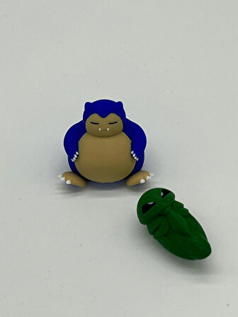 Pokemon Oyuncak, Snorlax 5cm ( hediyeli ) Boyasız Renkli Baskı