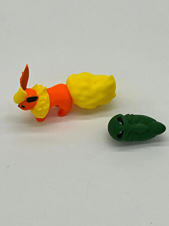Pokemon Oyuncak, Flareon 5cm ( hediyeli ) Boyasız Renkli Baskı