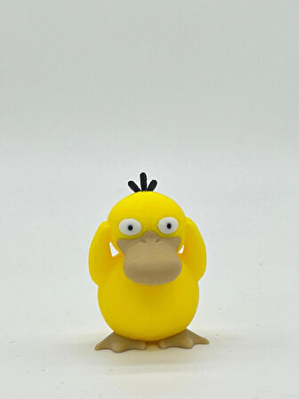 Pokemon Oyuncak, Psyduck 5cm ( hediyeli ) Boyasız Renkli Baskı
