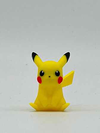 Pokemon Oyuncak, Pikachu 5cm ( hediyeli ) Boyasız Renkli Baskı