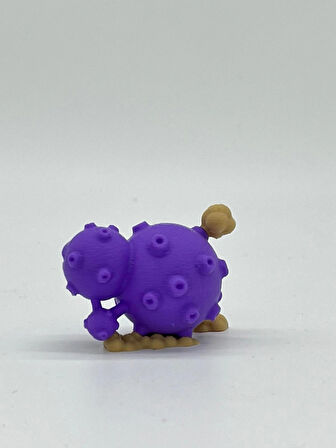 Pokemon Oyuncak, Weezing 5cm ( hediyeli ) Boyasız Renkli Baskı