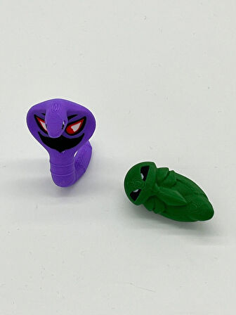 Pokemon Oyuncak, Arbok 5cm ( hediyeli ) Boyasız Renkli Baskı