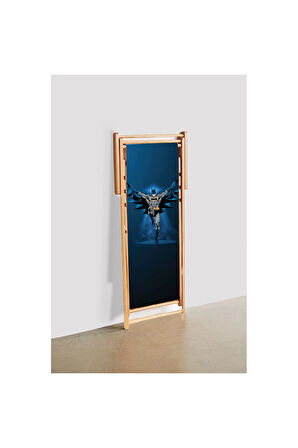 Navy Blue Batman Katlanır Şezlong -WB Lisanslı Ürün (Fırınlanmış Gürgen Ağacı, Süet Kumaş)