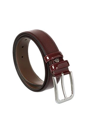 3 Adet x 3.5 Cm. Klasik Suni Deri Desenli Rugan Kemer - 80v