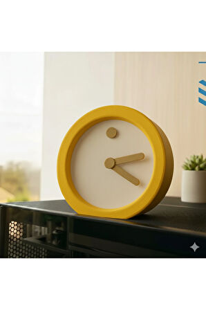 Tempo Minimalist Masa Saati | 3D Baskı | 14 cm | Çevre Dostu PLA Malzeme