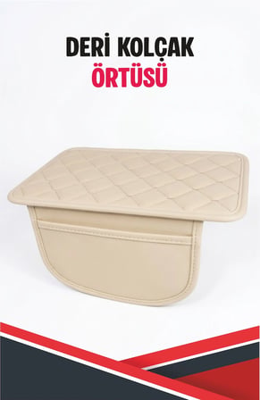 BMW 850Cİ İLE UYUMLU KREM DERİ KREM DİKİŞ KOLÇAK ÖRTÜSÜ