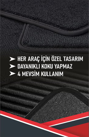 toyota yaris xp130 hibrit özel velur halı paspas takımı 2013-2020 (klipsli-kaymaz tabanlı)