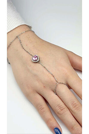 Zirkon Taşlı, Paslanmaz Çelik Pan Şahmeran 1, Gümüş Renk