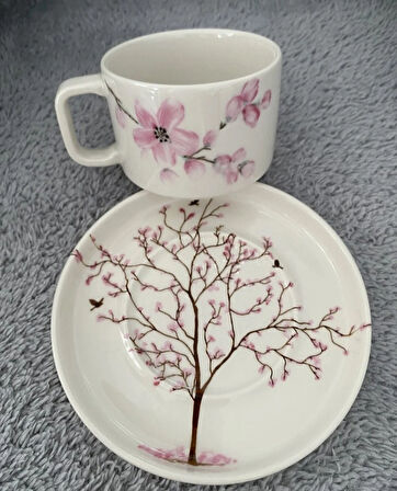 Porselen Sakura Çay Fincanı 200ml.
