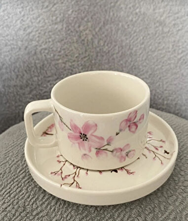 Porselen Sakura Çay Fincanı 200ml.