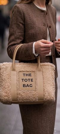 Salmore Kadın Krem Totebag Peluş Dokulu, El ve Omuz Çantası 