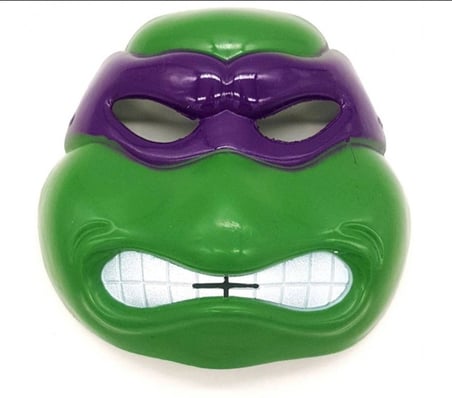 Ninja Kaplumbağalar Maskesi Donatello Maskesi Dekoratif Parça Eğlenceli Hediye Parti Aksesuarı