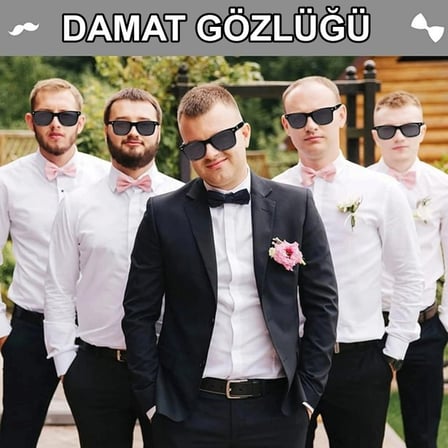 Damat Gözlüğü – Düğün ve Bekarlığa Veda Partisi Aksesuarı Eğlence Ürünü Hatıra Detayı