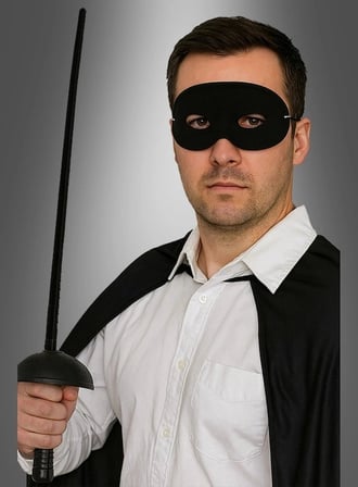 Zorro Kostüm Plastik Aksesuar Seti – Maske ve (67 cm) Eğlence Ürünü Oyuncak Set