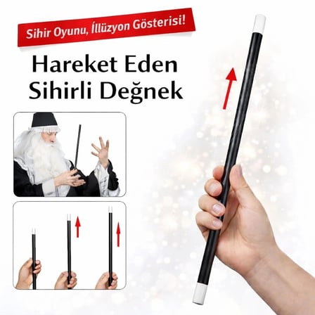 Hareket Eden Sihirli Değnek Çubuk 24 cm İlginç Ürün Meraklısına Hediye Sahne Aksesuarı