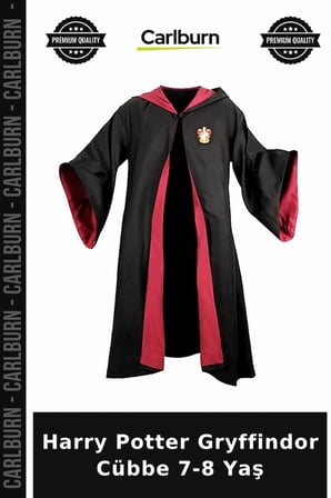 Harry Potter Gryffindor Cübbe 7-8 Yaş Çocuk Kostümü Fantezi Giyim Hayran Ürünü