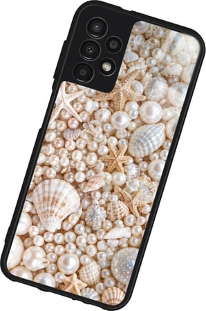 Samsung Galaxy A13 Uyumlu İnci Tasarımlı Parlak Silikon Kılıf