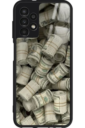 Samsung Galaxy A13 Uyumlu Money Tasarımlı Parlak Silikon Kılıf