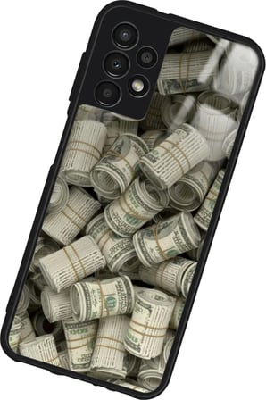 Samsung Galaxy A13 Uyumlu Money Tasarımlı Parlak Silikon Kılıf