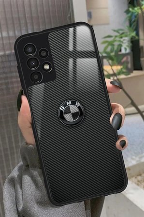 Samsung Galaxy A13 Uyumlu Araba Logosu Tasarımlı Parlak Silikon Kılıf