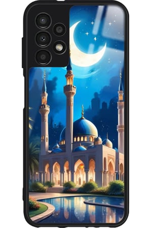 Samsung Galaxy A13 Uyumlu Cami Tasarımlı Parlak Silikon Kılıf