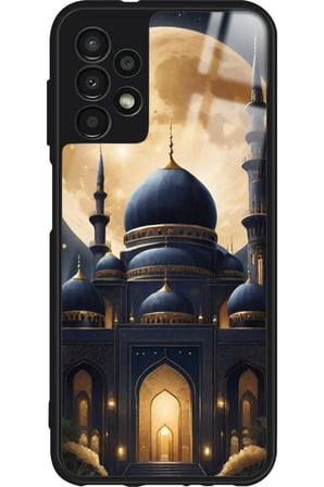 Samsung Galaxy A13 Uyumlu Cami Tasarımlı Parlak Silikon Kılıf