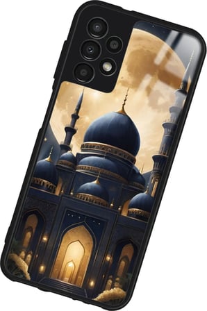 Samsung Galaxy A13 Uyumlu Cami Tasarımlı Parlak Silikon Kılıf