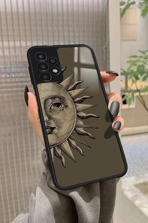 Samsung Galaxy A13 Uyumlu Güneş Tasarımlı Parlak Silikon Kılıf