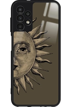 Samsung Galaxy A13 Uyumlu Güneş Tasarımlı Parlak Silikon Kılıf