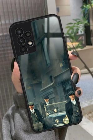 Samsung Galaxy A13 Uyumlu Peaky Blinders Tasarımlı Parlak Silikon Kılıf