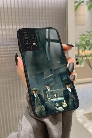 Samsung Galaxy A13 Uyumlu Peaky Blinders Tasarımlı Parlak Silikon Kılıf
