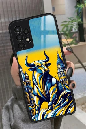 Samsung Galaxy A13 Uyumlu Kadıköy Boğası Tasarımlı Parlak Silikon Kılıf