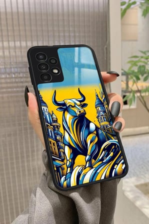 Samsung Galaxy A13 Uyumlu Kadıköy Boğası Tasarımlı Parlak Silikon Kılıf