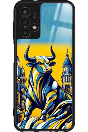 Samsung Galaxy A13 Uyumlu Kadıköy Boğası Tasarımlı Parlak Silikon Kılıf