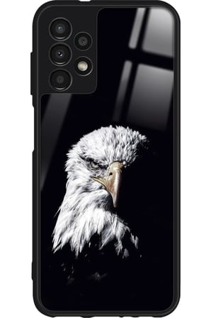 Samsung Galaxy A13 Uyumlu Kartal Tasarımlı Parlak Silikon Kılıf