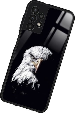 Samsung Galaxy A13 Uyumlu Kartal Tasarımlı Parlak Silikon Kılıf