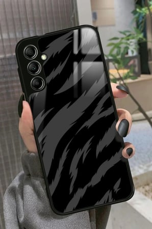 Samsung Galaxy A14 Uyumlu Zebra Tasarımlı Parlak Silikon Kılıf
