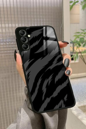 Samsung Galaxy A14 Uyumlu Zebra Tasarımlı Parlak Silikon Kılıf
