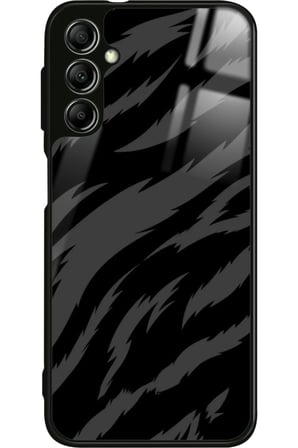 Samsung Galaxy A14 Uyumlu Zebra Tasarımlı Parlak Silikon Kılıf
