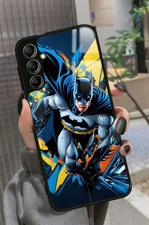 Samsung Galaxy A14 Uyumlu Batman Tasarımlı Parlak Silikon Kılıf
