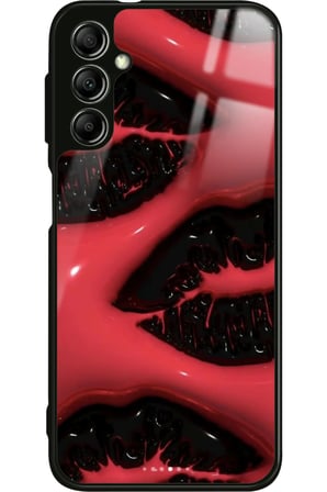 Samsung Galaxy A14 Uyumlu Dudak Tasarımlı Parlak Silikon Kılıf