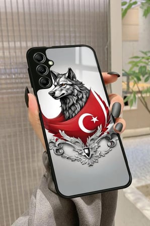 Samsung Galaxy A14 Uyumlu Türk Bayrağı Tasarımlı Parlak Silikon Kılıf