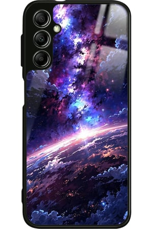 Samsung Galaxy A14 Uyumlu Soyut Sanat Tasarımlı Parlak Silikon Kılıf