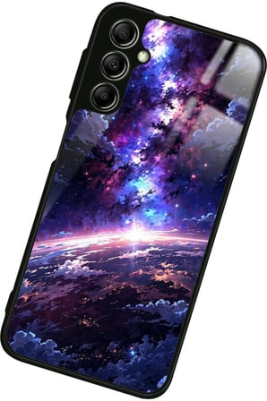 Samsung Galaxy A14 Uyumlu Soyut Sanat Tasarımlı Parlak Silikon Kılıf
