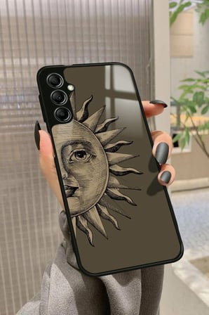 Samsung Galaxy A14 Uyumlu Güneş Tasarımlı Parlak Silikon Kılıf